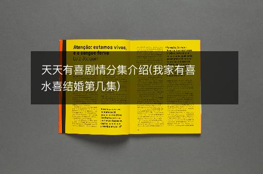 天天有喜剧情分集介绍(我家有喜水喜结婚第几集)