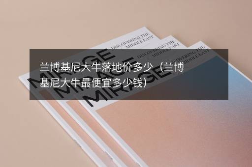 兰博基尼大牛落地价多少（兰博基尼大牛最便宜多少钱）
