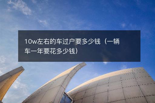 10w左右的车过户要多少钱（一辆车一年要花多少钱）