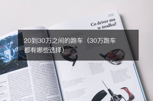 20到30万之间的跑车（30万跑车都有哪些选择）